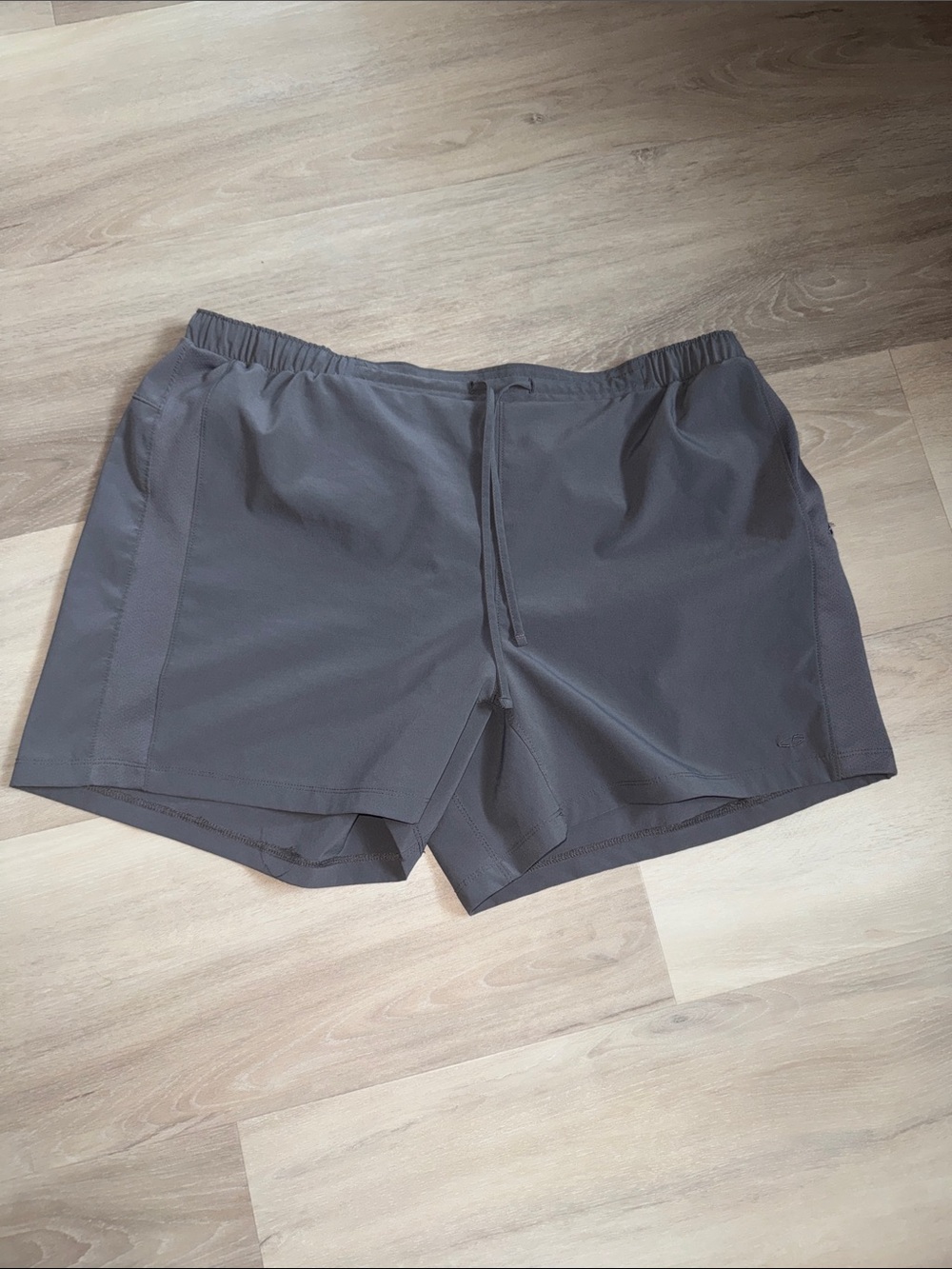 Champion Men Charcoal Athletic Shorts with Drawcord